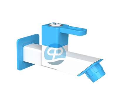 Long Bib Cock with Flange - LPI03